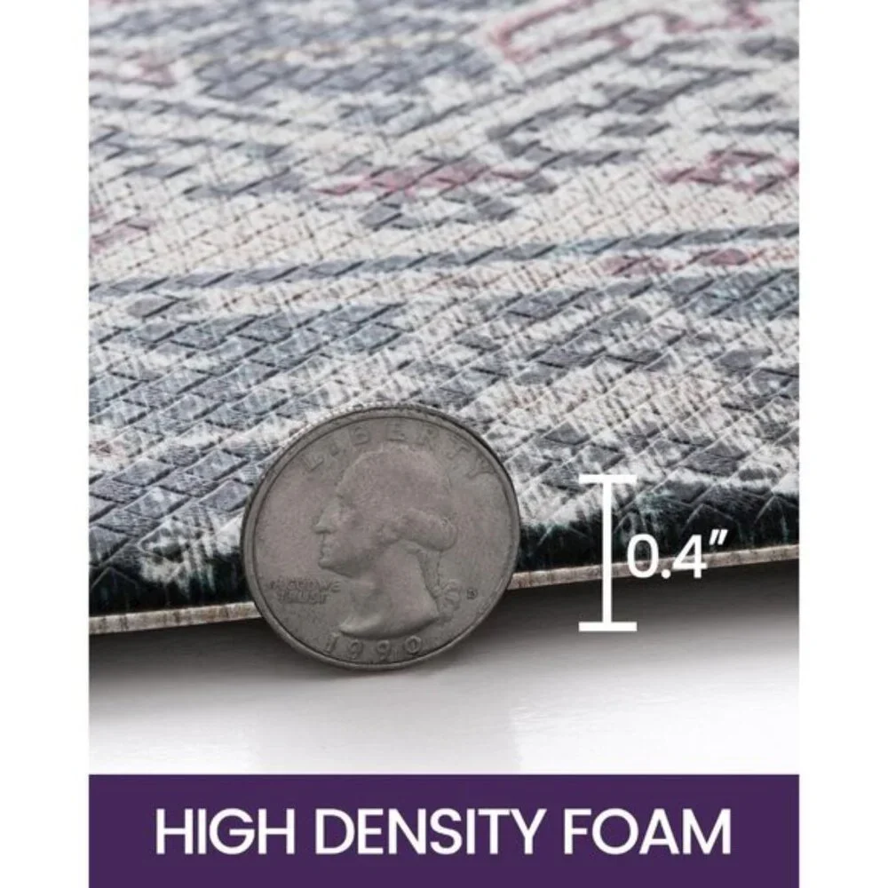 New 23x86 Kitchen Mat, Extra Long Anti-Fatigue Cushioned Non-Slip Rug - Blue